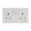 TRONIC 2X 13A SLIM TWIN SWITCH SOCKET