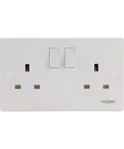 TRONIC 2X 13A SLIM TWIN SWITCH SOCKET