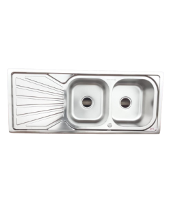Double Bowl Single Drain Kitchen Sink (Light)