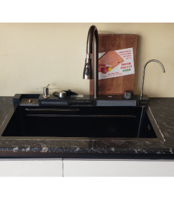 Smart Kitchen Sink (Hone Com; Gun-Grey; 4-Way)