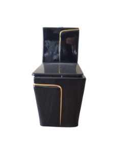 One Body Close Couple Toilet (Black)