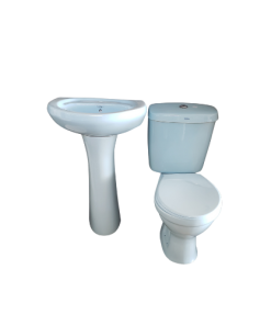 Close Couple Toilet (Blue - Complete Set)