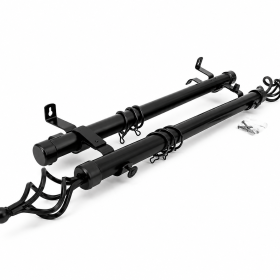 curtain rods - black
